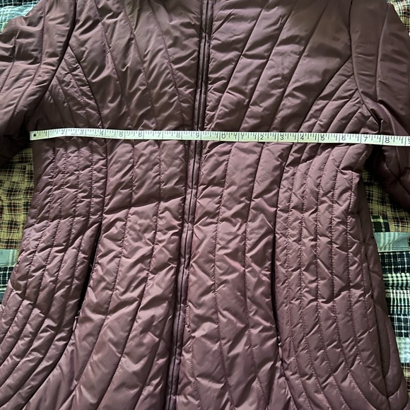 Sashimi purple puffer coat with hood - Picture 3 of 3